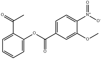 2-Acetylphenyl 3-methoxy-4-nitrobenzoate Structure