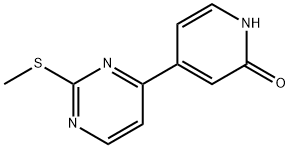 2(1H)-Pyridinone, 4-[2-(methylthio)-4-pyrimidinyl]- Structure