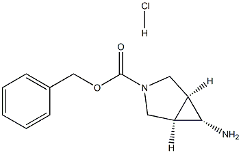 (Meso-1R,5S,6S)-Benzyl 6-Amino-3-Azabicyclo[3.1.0]Hexane-3-Carboxylate Hydrochloride Structure