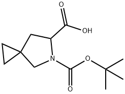 5-Azaspiro[2.4]heptane-5,6-dicarboxylic acid, 5-(1,1-dimethylethyl) ester Structure