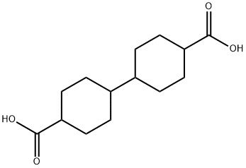 Bi(cyclohexane)-4,4'-dicarboxylic acid 구조식 이미지