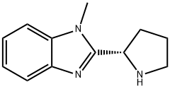 (S)-1-methyl-2-(pyrrolidin-2-yl)-1H-benzo[d]imidazole 구조식 이미지