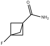 3-Fluorobicyclo[1.1.1]pentane-1-carboxamide Structure