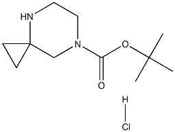 tert-Butyl 4,7-diazaspiro[2.5]octane-7-carboxylate hydrochloride Structure