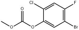5-BROMO-2-CHLORO-4-FLUOROPHENYL METHYL CARBONATE Structure