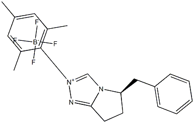 (5R)-6,7-dihydro-5-(phenylmethyl)-2-(2,4,6-trimethylphenyl)-5H-Pyrrolo[2,1-c]-1,2,4-triazolium tetrafluoroborate Structure