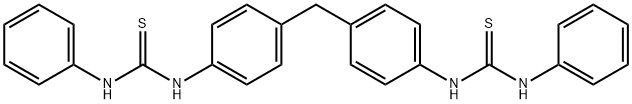 1,1'-(methanediyldibenzene-4,1-diyl)bis[3-phenyl(thiourea)] Structure