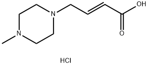 (E)-4-(4-Methylpiperazin-1-yl)but-2-enoic acid hydrochloride Structure