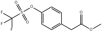 methyl 2-(4-(((trifluoromethyl)sulfonyl)oxy)phenyl)acetate Structure