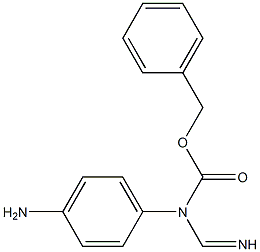 benzyl (4-aminophenyl)(imino)methylcarbamate 구조식 이미지