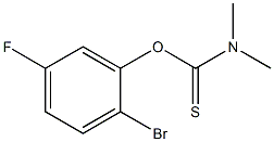 O-(2-bromo-5-fluorophenyl) dimethylcarbamothioate 구조식 이미지