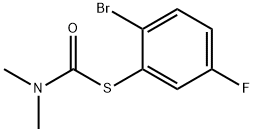 S-(2-bromo-5-fluorophenyl) dimethylcarbamothioate 구조식 이미지