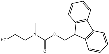 (9H-fluoren-9-yl)methyl 2-hydroxyethyl(methyl)carbamate Structure