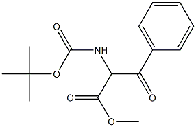 methyl 2-((tert-butoxycarbonyl)amino)-3-oxo-3-phenylpropanoate Structure