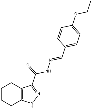 N'-[(E)-(4-ethoxyphenyl)methylidene]-4,5,6,7-tetrahydro-1H-indazole-3-carbohydrazide Structure