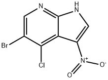 5-bromo-4-chloro-3-nitro-1H-pyrrolo[2,3-b]pyridine 구조식 이미지