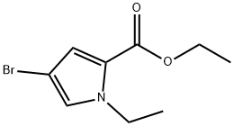 ethyl4-bromo-1-ethyl-1H-pyrrole-2-carboxylate 구조식 이미지