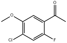 1-(4-Chloro-2-fluoro-5-methoxy-phenyl)-ethanone Structure