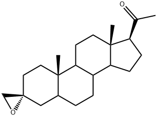 1-((2R,10S,13S,17S)-10,13-dimethylhexadecahydrospiro[cyclopenta[a]phenanthrene-3,2-oxiran]-17-yl)ethanone(WXG00316) 구조식 이미지