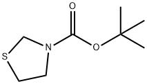 tert-Butyl thiazolidine-3-carboxylate Structure