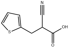 2-Cyano-3-(2-thienyl)propanoic acid 구조식 이미지