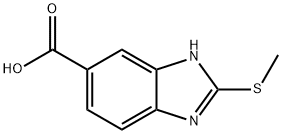 2-(Methylthio)-1H-benzimidazole-6-carboxylic acid 구조식 이미지