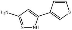 5-(3-thienyl)-1H-Pyrazol-3-amine 구조식 이미지