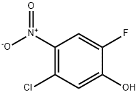 2-Fluoro-4-nitroto-5-Chlorophenol 구조식 이미지