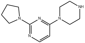 4-(Piperazin-1-yl)-2-(pyrrolidin-1-yl)pyrimidine Structure