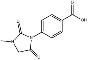 4-(3-methyl-2,5-dioxoimidazolidin-1-yl)benzoic acid Structure