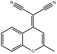 2-(2-methyl-4H-chromen-4-ylidene)malononitrile 구조식 이미지