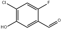 4-Chloro-2-fluoro-5-hydroxy-benzaldehyde 구조식 이미지