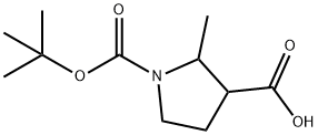 1-(Tert-Butoxycarbonyl)-2-Methylpyrrolidine-3-Carboxylic Acid Structure