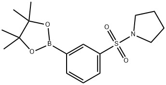 1-[[3-(4,4,5,5-tetramethyl-1,3,2-dioxaborolan-2-yl)phenyl]sulfonyl]Pyrrolidine 구조식 이미지