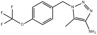 1-(4-(trifluoromethoxy)benzyl)-5-methyl-1H-1,2,3-triazol-4-amine 구조식 이미지