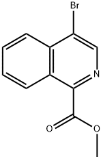 METHYL 4-BROMOISOQUINOLINE-1-CARBOXYLATE 구조식 이미지