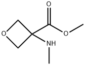 3-Oxetanecarboxylic acid, 3-(methylamino)-, methyl ester 구조식 이미지