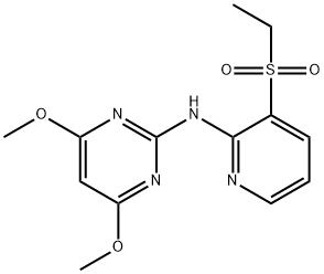 N-(3-ethylsulfonylpyridin-2-yl)-4,6-dimethoxypyrimidin-2-amine 구조식 이미지