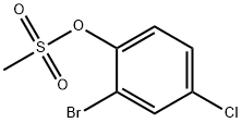 2-BROMO-4-CHLOROPHENYL METHANESULFONATE 구조식 이미지