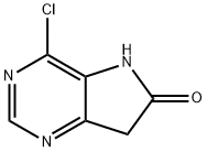 4-chloro-5H-pyrrolo[3,2-d]pyrimidin-6-ol 구조식 이미지