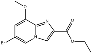 6-Bromo-8-methoxy-imidazo[1,2-a]pyridine-2-carboxylic acid ethyl ester Structure