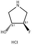 (3R,4R)-4-fluoropyrrolidin-3-ol hydrochloride 구조식 이미지