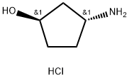 (1R,3R)-3-Aminocyclopentanol hydrochloride 구조식 이미지