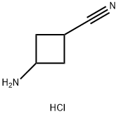 3-Aminocyclobutanecarbonitrile hydrochloride Structure