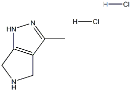3-Methyl-1,4,5,6-tetrahydropyrrolo[3,4-c]pyrazole dihydrochloride 구조식 이미지