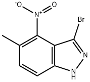 3-bromo-5-methyl-4-nitro-1H-indazole Structure