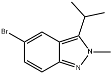 5-bromo-3-isopropyl-2-methyl-2H-indazole Structure