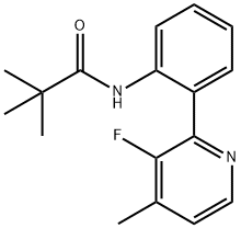N-(2-(3-fluoro-4-methylpyridin-2-yl)phenyl)pivalamide Structure