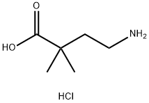 4-amino-2,2-dimethylbutanoic acid hydrochloride Structure