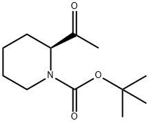 (S)-1-Boc-2-acetyl-piperidine 구조식 이미지